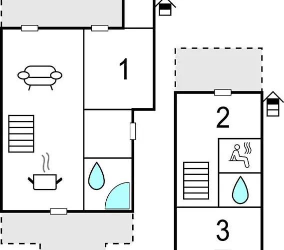 شقة Two-bedroom In ريكلين
